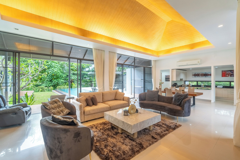 Living area, Luxury4BRVillaPrivatePoolGolf Views v145, Pulau Phuket