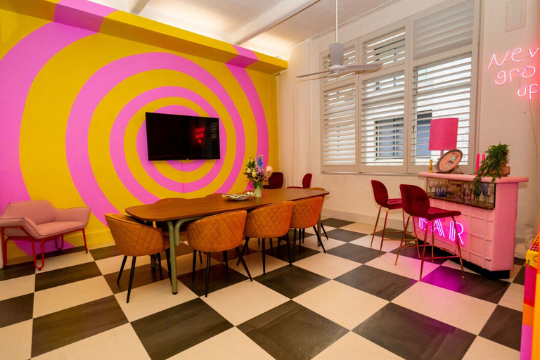 Interior, Fun and Cheeky 70s Styled City Apartment, Melbourne