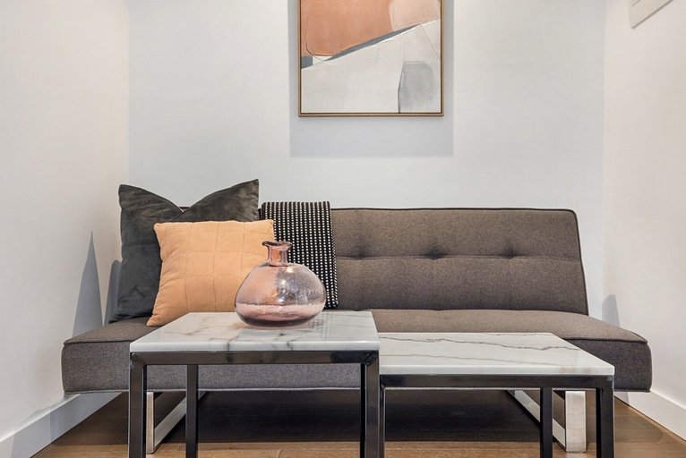 Living room 5, Stay Near Botanic Garden With Gym, Sauna & Parking, Melbourne