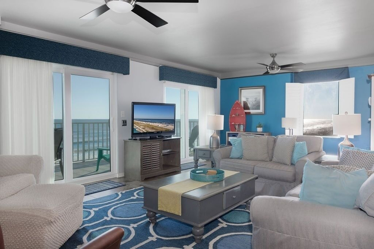 Living area 4, Ocean House 1406 2 Bedroom Condo by RedAwning, Baldwin