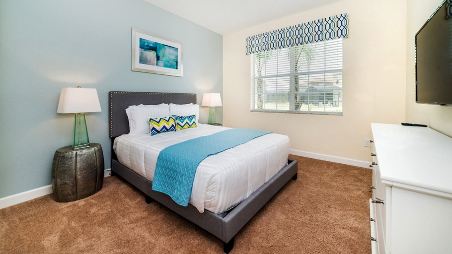 Bedroom 2, Paradise Palms Resort 5 Bedroom Home with Game Room 5 Home, Osceola