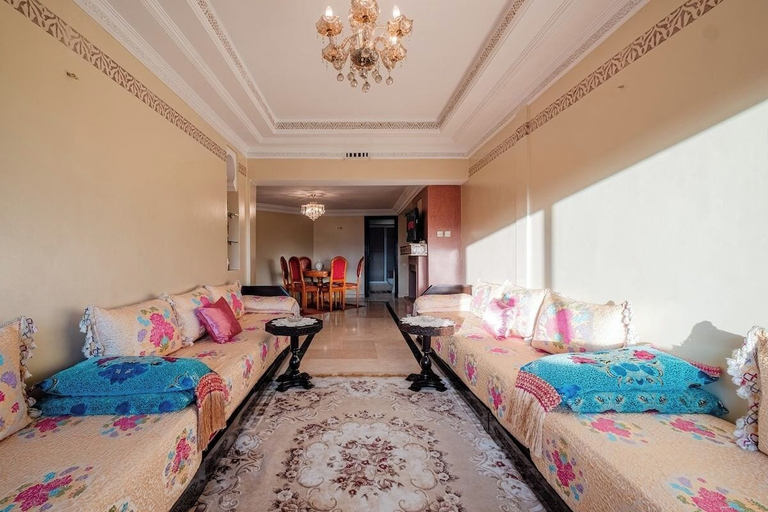 Living area 5, Luxe Appt 2 CH Piscine & Parking, Marrakech
