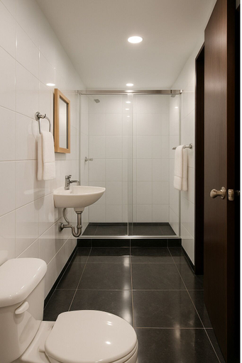 Bathroom 2, Corferias Embajada Suites, Santafé de Bogotá