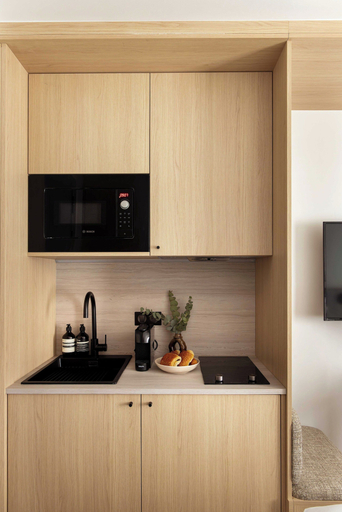 Private kitchen, Cosy and Modern Studio- Jardin de Luxembourg, Paris