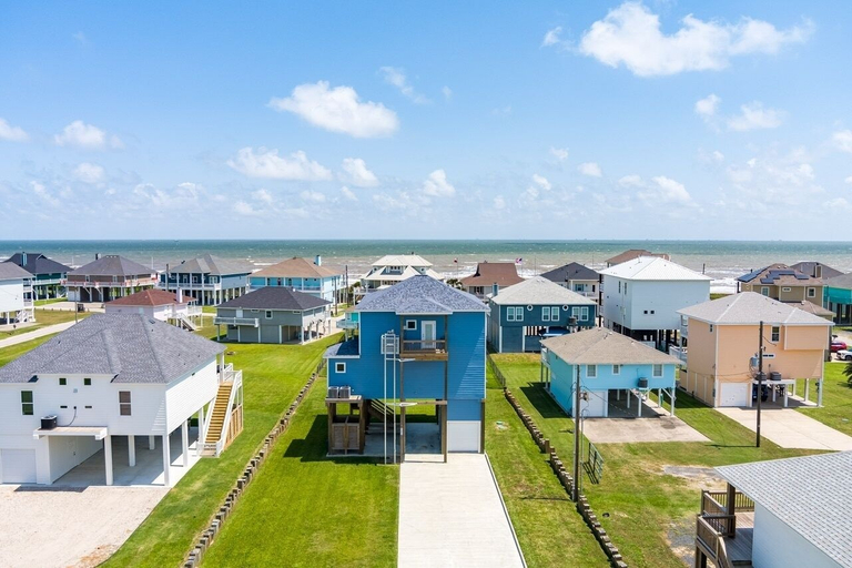 Exterior 2, Birds Eye View 4 Bedroom Home by RedAwning, Galveston