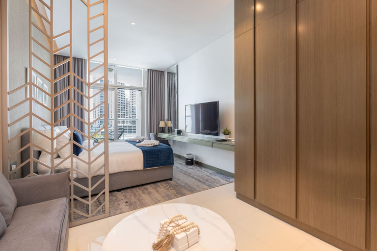 Room 2, Cozy Studio Perfect for 4 at Damac Maison Prive, Dubai