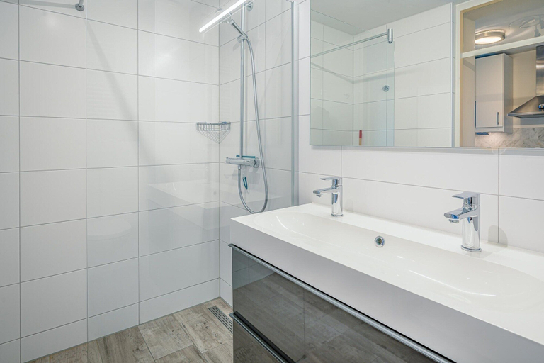 Bathroom, 2-person Island-sea View Studio Apartment, Texel