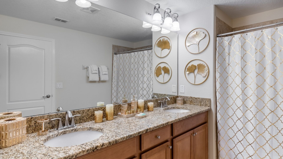 Bathroom 3, Paradise Palms Resort 5 Bedroom Townhome 5 Home, Osceola