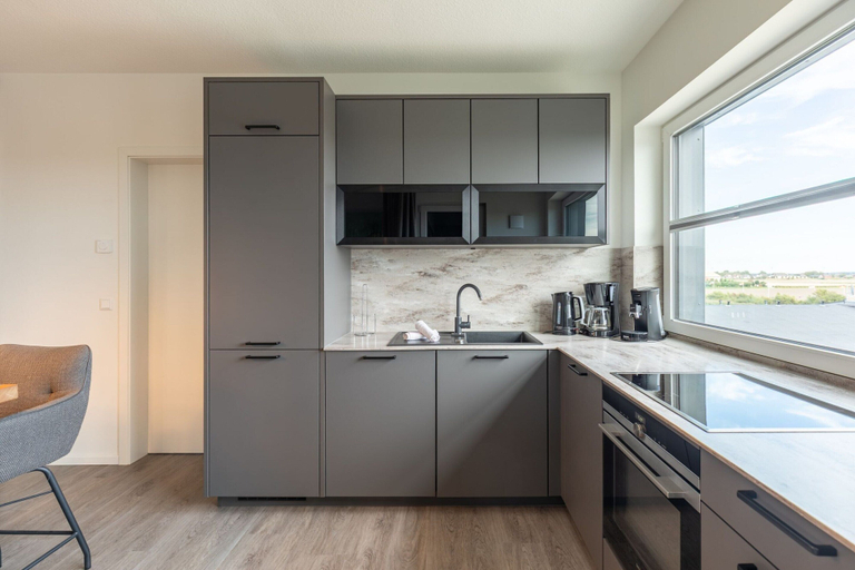 Private kitchen 3, Luxusapartement mit Meerblick, Nordfriesland