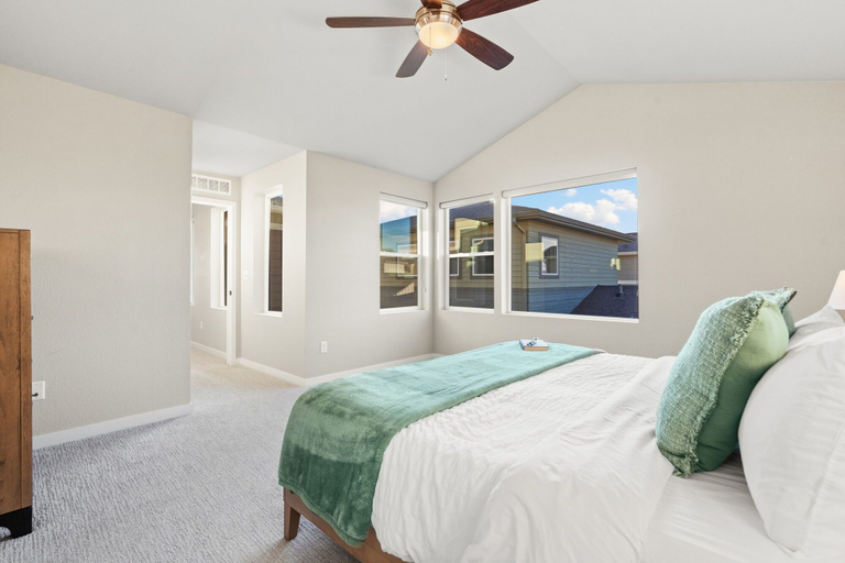 Room 4, Comet Haus Modern 3BR w/ Office & King Beds, Larimer
