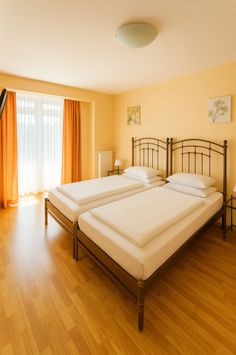 Bedroom 2, Apartments Atomis Hotel Düsseldorf City, Düsseldorf
