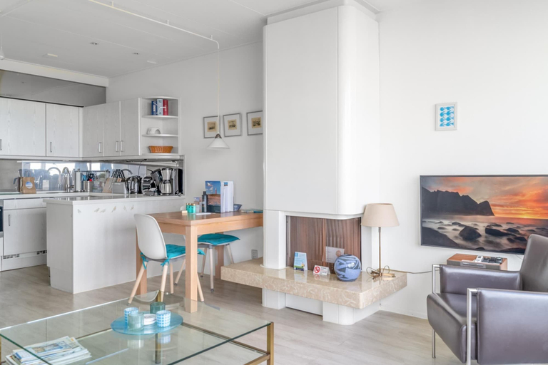 Living room 3, 2 Person sea View Apartment With Sauna, Texel