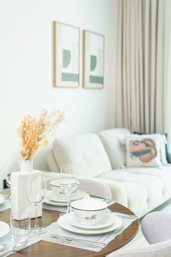 In-room dining 2, PVH - Serene 1BR - Binghatti House, Dubai