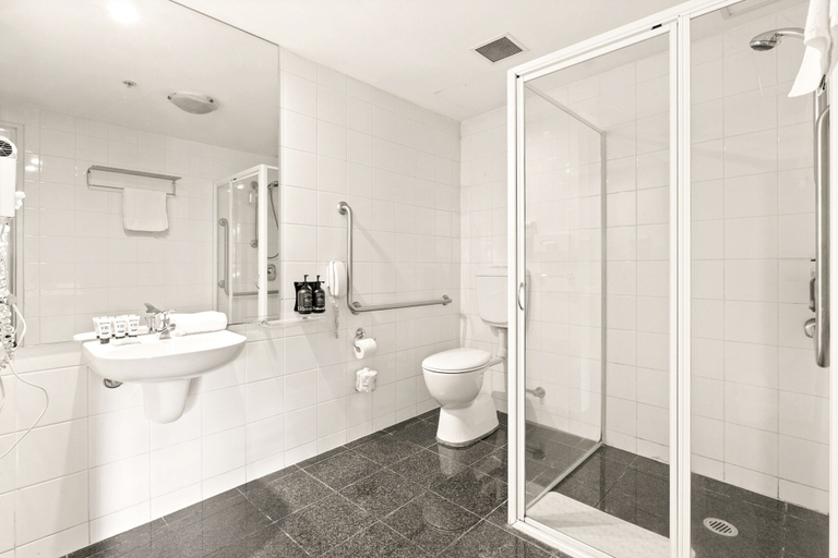 Bathroom 4, Sleek 1-bed by Jubilee Park With Pool, Sydney
