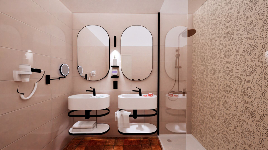 Bathroom 5, Château de Pizay, Rhône
