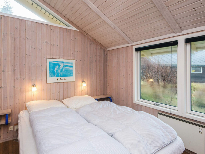 Bedroom 2, Serene Holiday Home in Oksbøl near Beach, Varde