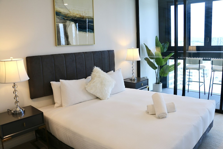 Bedroom 1, クーイーアパートメント, Fortitude Valley