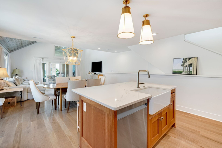 Private kitchen 2, Spacious Oceanfront Villa With Elevator, Wifi, Library, Board Games, Sunroom, And Wine Refrigerator 4 Bedroom Villa by Peace Vacations, Georgetown