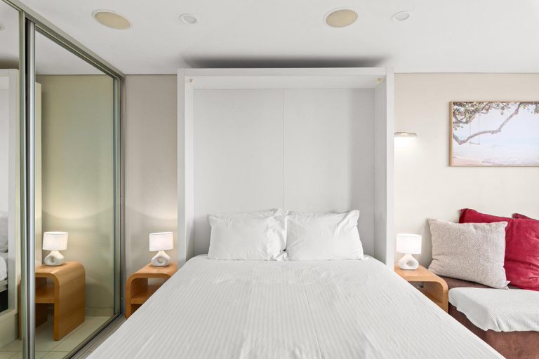 Bedroom 4, Bondi Studio Apartment with Pool & Rooftop Views, Sydney