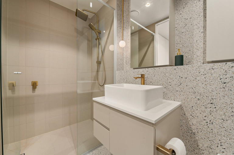 Bathroom 5, Experience Elegance in This Chic 1-bed Unit, Canberra