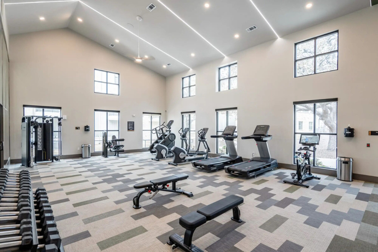 Fitness facility 4, Landing Apartments - Leander, Williamson