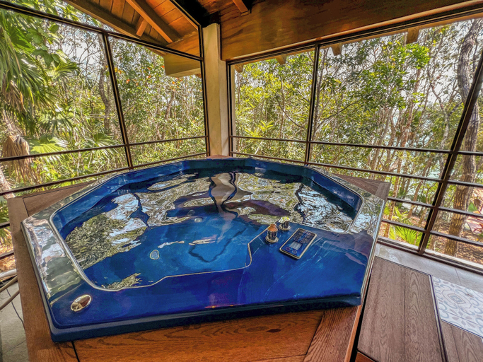 Indoor pool 5, Casa Relaxo Waterfront Villa with Private Dock in Bacalar Lagoon, Othón P. Blanco