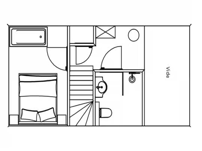 Floor plan 4, Cozy 4-person Lodge in Tiny House Style, Veere