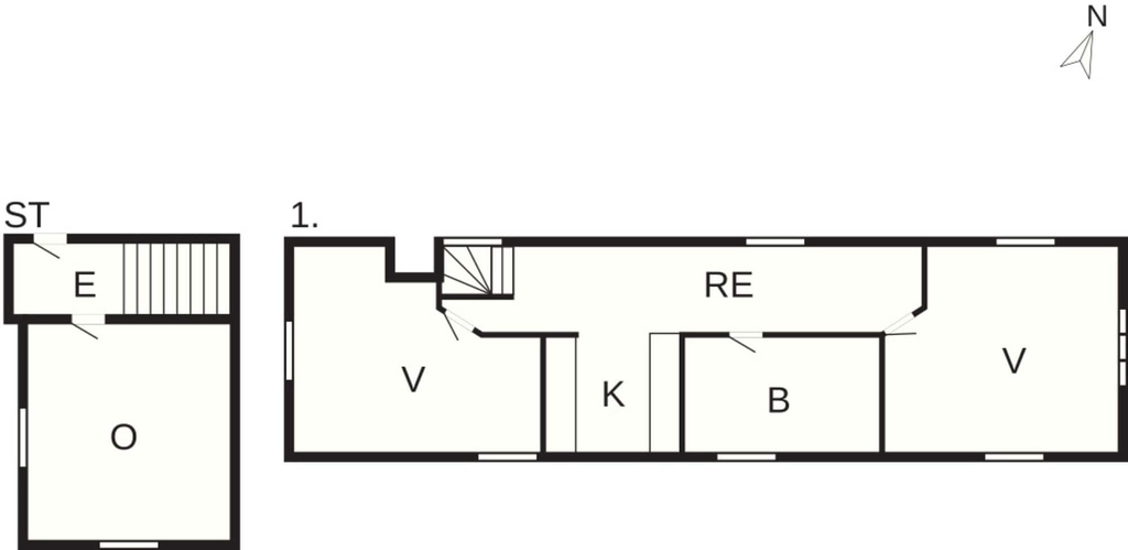 Floor plan 2, 5 Star Holiday Home in Millinge, Faaborg-Midtfyn
