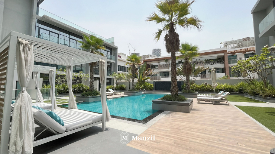 Pool, Manzil - 1BR Apartment in JVC with Pool, Dubai