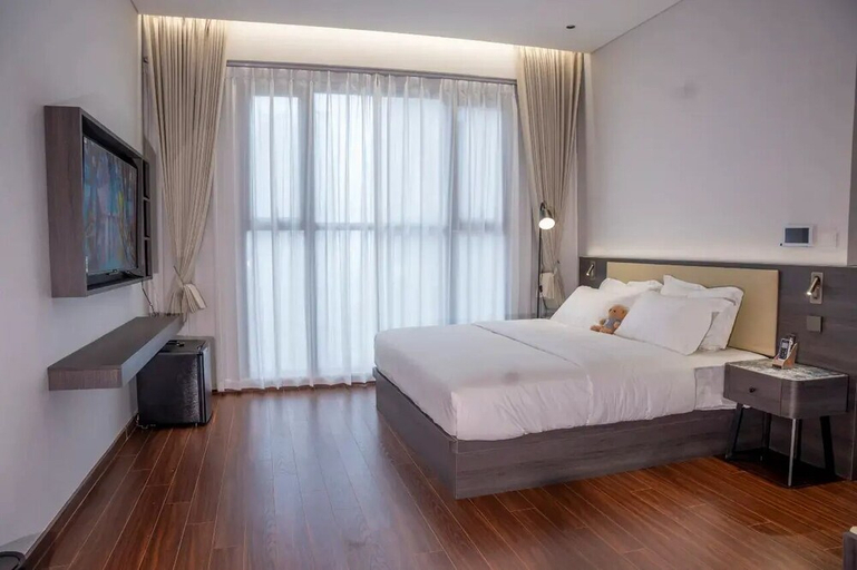 Bedroom 2, Masteri Waterfront VOCP - by BAY LUXURY, Gia Lâm