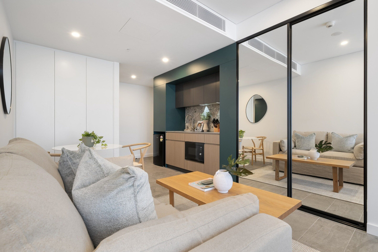 Living room 5, Modern Studio With Rooftop and BBQ Access, Fremantle