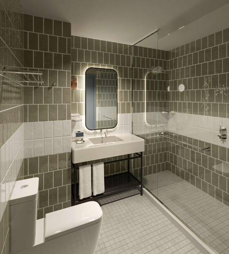 Bathroom, Arlo Wynwood Miami, Miami-Dade