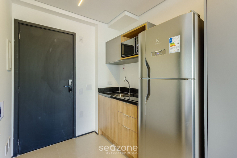 Private kitchen, Complete Studio With Self Check-in Cob0710, São Paulo