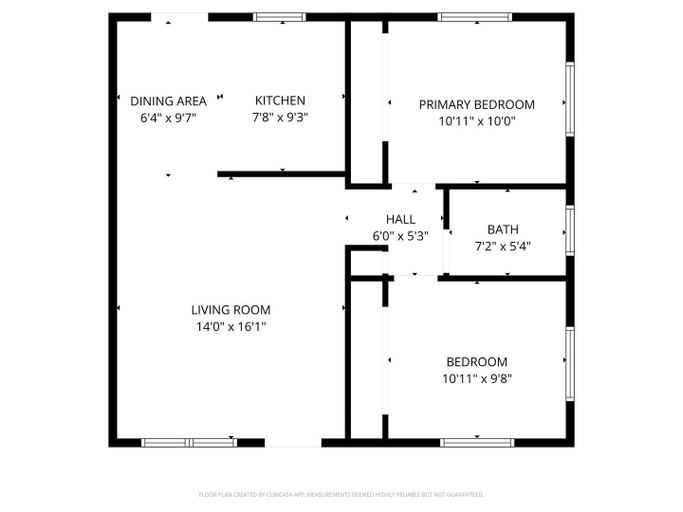 Floor plan 5, Barefoot Bungalow 2 Bedroom Home, Manatee