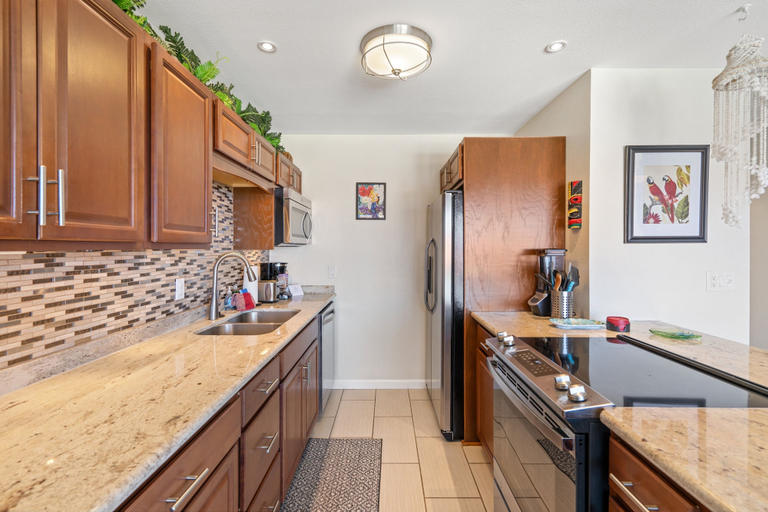 Private kitchen 3, Kona Coffee Villas B216 2 Bedroom Condo, Hawaii