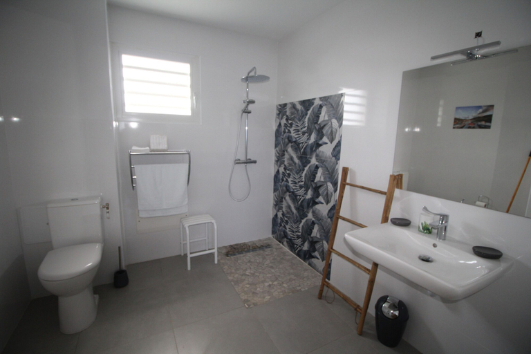 Bathroom 5, FLEUR DE CAFE RESIDENCE HOTELIERE, Deshaies