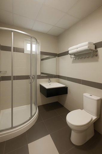 Bathroom 4, Van Ha Hotel - Tan Son Nhat Airport T3 station, Ho Chi Minh City
