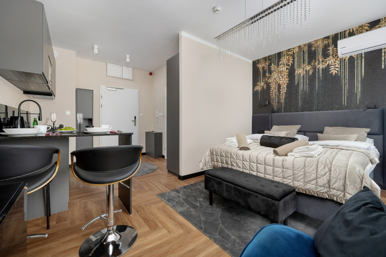 Living room 5, Holiday Studio With Balcony, Indoor Pool, Sauna, Kłodzko