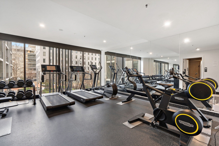 Spa treatment 4, Sleek 1-bed Canberra Flat With Gym & Sauna Access, Canberra