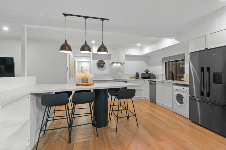 Private kitchen 5, Bright 2-bed New Farm Apartment With Private Patio, New Farm