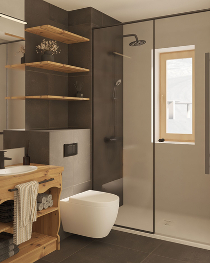 Bathroom, chalet Valora, Haute-Savoie