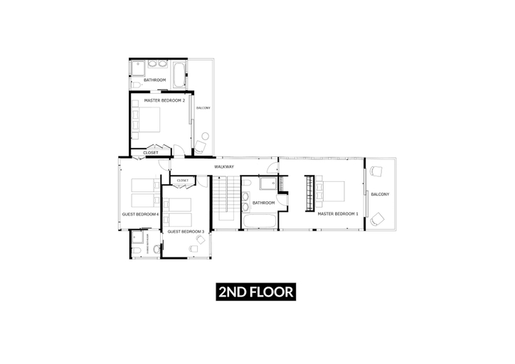 Floor plan 1, Villa Aqua, Takua Thung