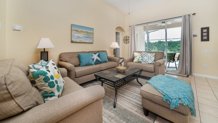 Living area 2, Windsor Palms Resort 4 Bedroom with Game Room 4 Home, Osceola