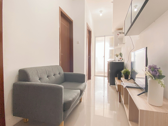 Living area 2, Basic Style And Compact 2Br Apartment At Vittoria Residence, West Jakarta