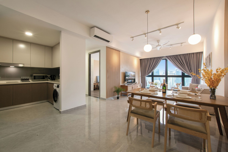 Living room 3, KLCC Agile Bukit Bintang---5 mins to TRX, Kuala Lumpur
