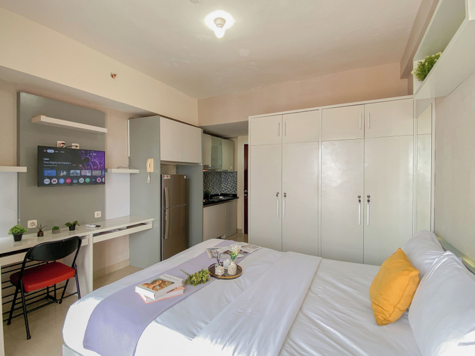 Bedroom 3, White Toned Studio At Apartment Taman Melati Margonda, Depok