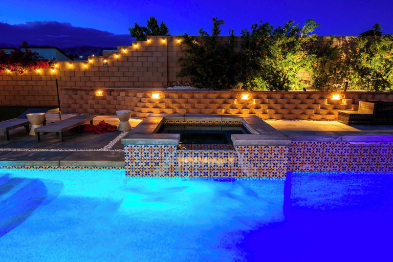 Outdoor spa tub, @ Marbella Lane - Desert Dream Pool/spa & Games, Riverside
