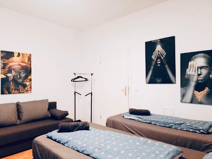 Room 3, Comfy 3BR Apt for Groups Near Park, Wien