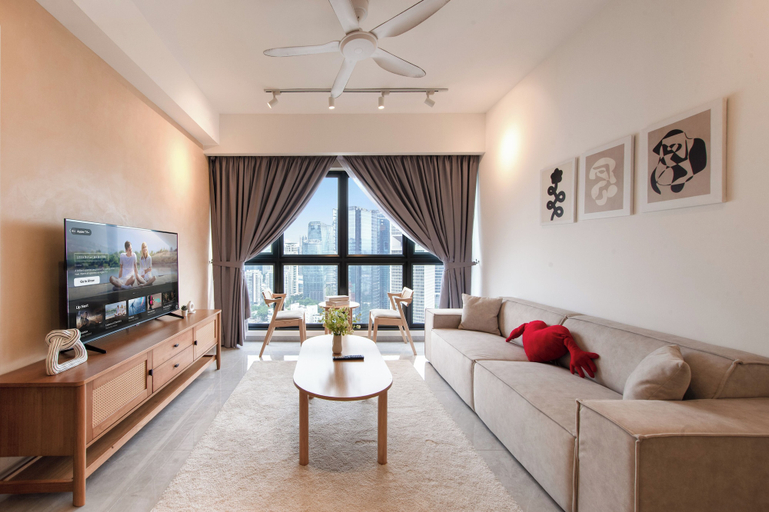 Living room 5, KLCC Agile Bukit Bintang---5 mins to TRX, Kuala Lumpur