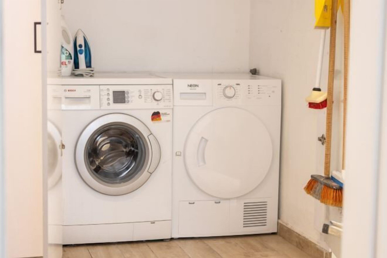 Bathroom 4, Stylish 3BR Apt w Balcony 5 min Walk from Beach